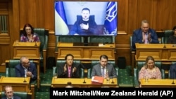 Վլադիմիր Զելենսկու ուղերձը Նոր Զելանդիայի խորհրդարանին, Վելինգտոն, 14 դեկտեմբերի, 2022թ.