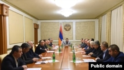 Nagorno-Karabakh - An emergency meeting of Karabakh's Security Council, Decembe 13, 2022.