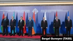 Саміт АДКБ у лістападзе 2023 году, калі ў арганізацыі яшчэ ўдзельнічала Армэнія. Ілюстрацыйнае фота