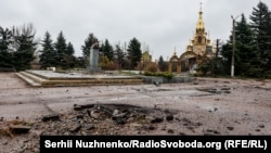 Наслідки обстрілів у місті Мар’їнка на Донеччині, 14 квітня 2022 року, ілюстративне фото