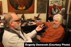 Игорь Померанцев и Борис Херсонский. Фото Е.Деменка