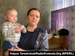 Ольга Козачко з маленьким сином Богданчиком