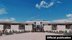 Президенттик администрациянын жаңы имаратынын үлгүсү.