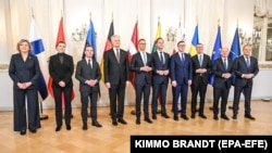 Участники Балтийского саммита НАТО, в котором приняли участие лидеры Финляндии, Эстонии, Дании, Германии, Латвии, Литвы, Польши, Швеции. Хельсинки, Финляндия, 14 января 2025 года