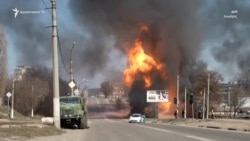 Ռուսական ռմբակոծությունների հետևանքով Խարկովում խոշոր հրդեհ է բռնկվել