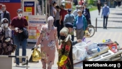 Рынок в Таджикистане