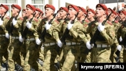 Военный парад на российский «День победы». Севастополь, 9 мая 2022 года