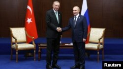 Ռուսաստանի նախագահ Վլադիմիր Պուտին և Թուրքիայի նախագահ Ռեջեփ Էրդողան, արխիվ