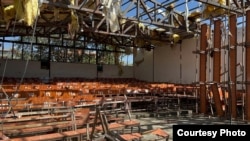 بقایای حمله انتحاری به مرکز آموزش کاج در کابل