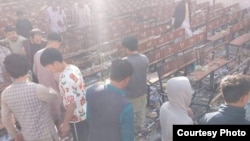 محل انفجار در مرکز آموزشی کاج