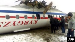 Лайнер совершил аварийную посадку в Оше 28 декабря 2011 г.