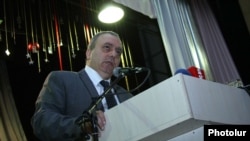 Armenia - Hrant Bagratian, former Prime Minister of Armenia, addresses the congress of his "Azatutyun" ("Freedom") Party, Yerevan,24Dec,2012