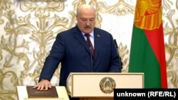 Олександр Лукашенко сьомий раз складає президентську присягу. Мінськ, Білорусь. 25 березня 2025 року