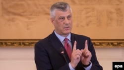 Kosovar President Hashim Thaci