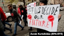 Բողոքի ակցիաներ Թբիլիսիում, 28-ը նոյեմբերի, 2019թ.