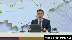 Садыр Жапаров жылдык маалымат жыйынында. 23-октябрь, 2021-жыл. Бишкек.