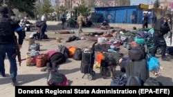 Краматорск шаарынынын вокзалы, 8-апрель 2022-жыл. 