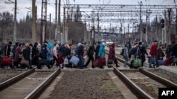 Краматорсктун вокзалындагы эвакуация, 4-апрель 2022-жыл. 