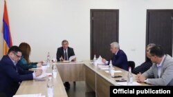 Armenia - The Supreme Judicial Council meets in Yerevan, April 4, 2022.