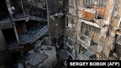 Ուկրաինա - Կիսավեր շենք Խարկովում, ապրիլ, 2022թ․