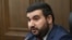 Armenia - Vahagn Aleksanian, a parliament deputy from the ruling Civil Contract party, at a news briefing in Yerevan, October 8, 2021.