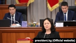 Динара Кутманова - жаратылыш ресурстары, экология жана техникалык көзөмөл министри; - 13.10 21