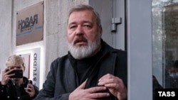 “Новая газета” басылмасынын башкы редактору Дмитрий Муратов.