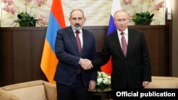 ՀՀ վարչապետ Նիկոլ Փաշինյան և ՌԴ նախագահ Վլադիմիր Պուտին, արխիվ