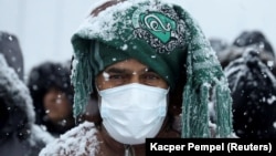 Мігранти на кордоні Білорусі й Польщі, 23 листопада 2021 року