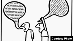 Çekeleşik karikaturasy.