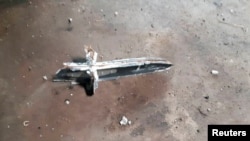 Украин бийлиги Иранда жасалган "Шахед-136" деп сүрөттөгөн дрон. Сентябрь 2022-жыл