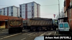 Կոսովո - Բարիկադները սերբաբնակ Միտրովիցայում, 27-ը դեկտեմբերի, 2022թ.