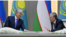 Қазақстан президенті Қасым-Жомарт Тоқаев және Өзбекстан басшысы Шавкат Мирзияев. Ташкент, 22 желтоқсан 2022 жыл. 
