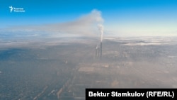 Бишкекти каптаган ыш. Архив.