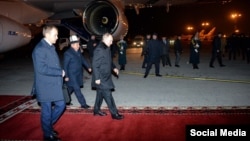 Владимир Путин жана Акылбек Жапаров. 