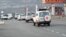 Nagorno-Karabakh - A convoy of Red Cross vehicles is seen outside Stepanakert, January 4, 2023.