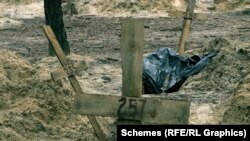 Хрести з могил загиблих тероборонівців