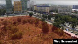 Земельный участок в Бостандыкском районе Алматы, на котором чета Кулибаевых собиралась строить крупный торговый центр