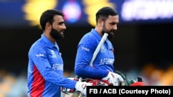 آرشیف - دو تن از کریکت بازان تیم ملی افغانستان