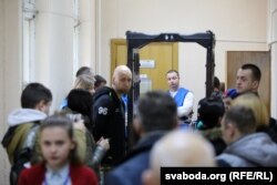 "Палітычны" судовы працэс у адным зь Менскіх судоў. Архіўнае фота