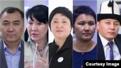 Равшан Джеенбеков, Асия Сасыкбаева, Клара Сооронкулова, Рита Карасартова, Жениш Молдокматов.