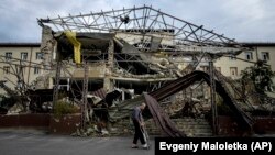 Իզյումի հիվանդանոցը հրթիռակոծությունից հետո, 17-ը սեպտեմբերի, 2022թ․