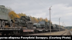 Російська військова техніка в Білорусі, жовтень 2022 року (фото міністерства оборони Білорусі)