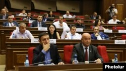 Armenia -- Deputies from the ruling My Step alliance attend a parliament session in Yerevan, June 28, 2019.