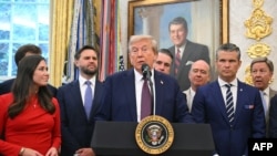 Дональд Трамп у Белым доме 2 верасьня 2025 году