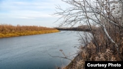 Река Урал. Город Уральск, 18 октября 2021 года