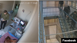 Միխեիլ Սաակաշվիլիին Ռուսթավիի բանտից փոխադրում են Գլդանիի բանտի հիվանդանոց, 8 նոյեմբերի, 2021թ. 