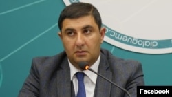 Armenia - Vardges Samsonian attends a public discussion in Gyumri, October 15, 2019.