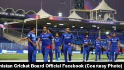 اعضای تیم ملی کریکت افغانستان که در بازی های بیست اووره در آسترالیا حضور داشتند