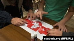 На адкрыцьці беларускай школы ў Варшаве, верасень 2022 году. Ілюстарцыйнае фота